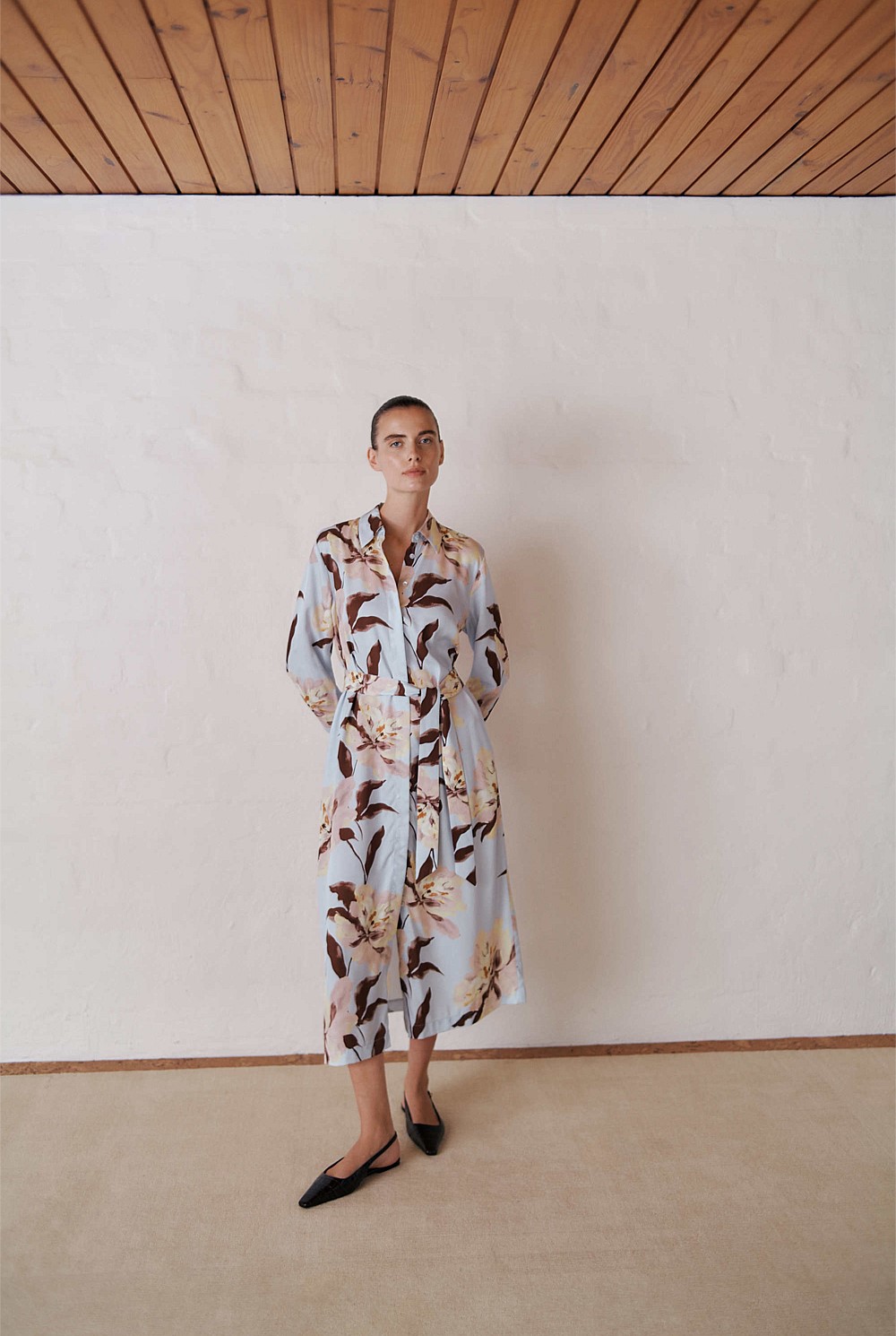 Camellia Shirt Dress