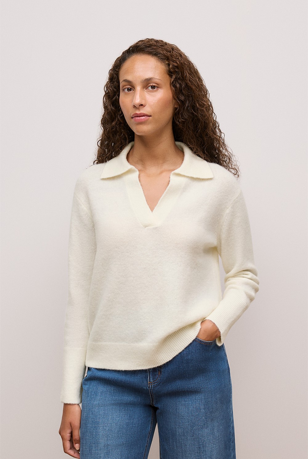 Alpaca Merino Blend Polo