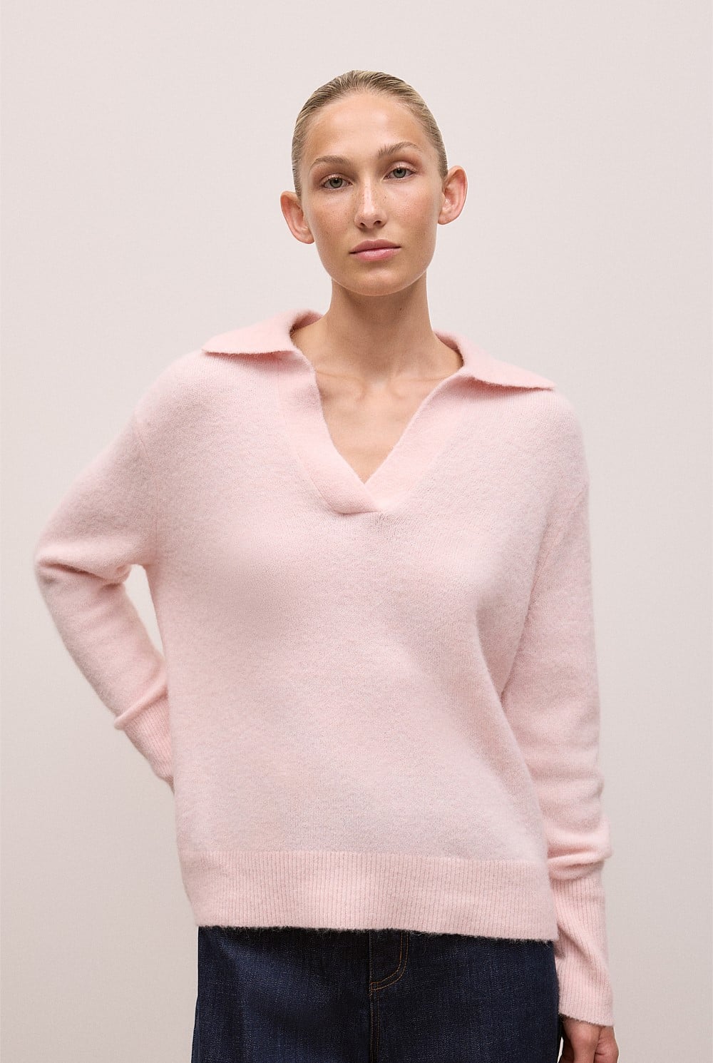 Alpaca Merino Blend Polo