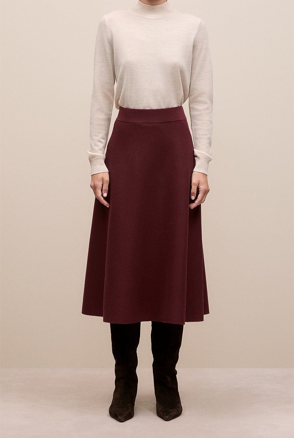 Merino Milano Knit Skirt