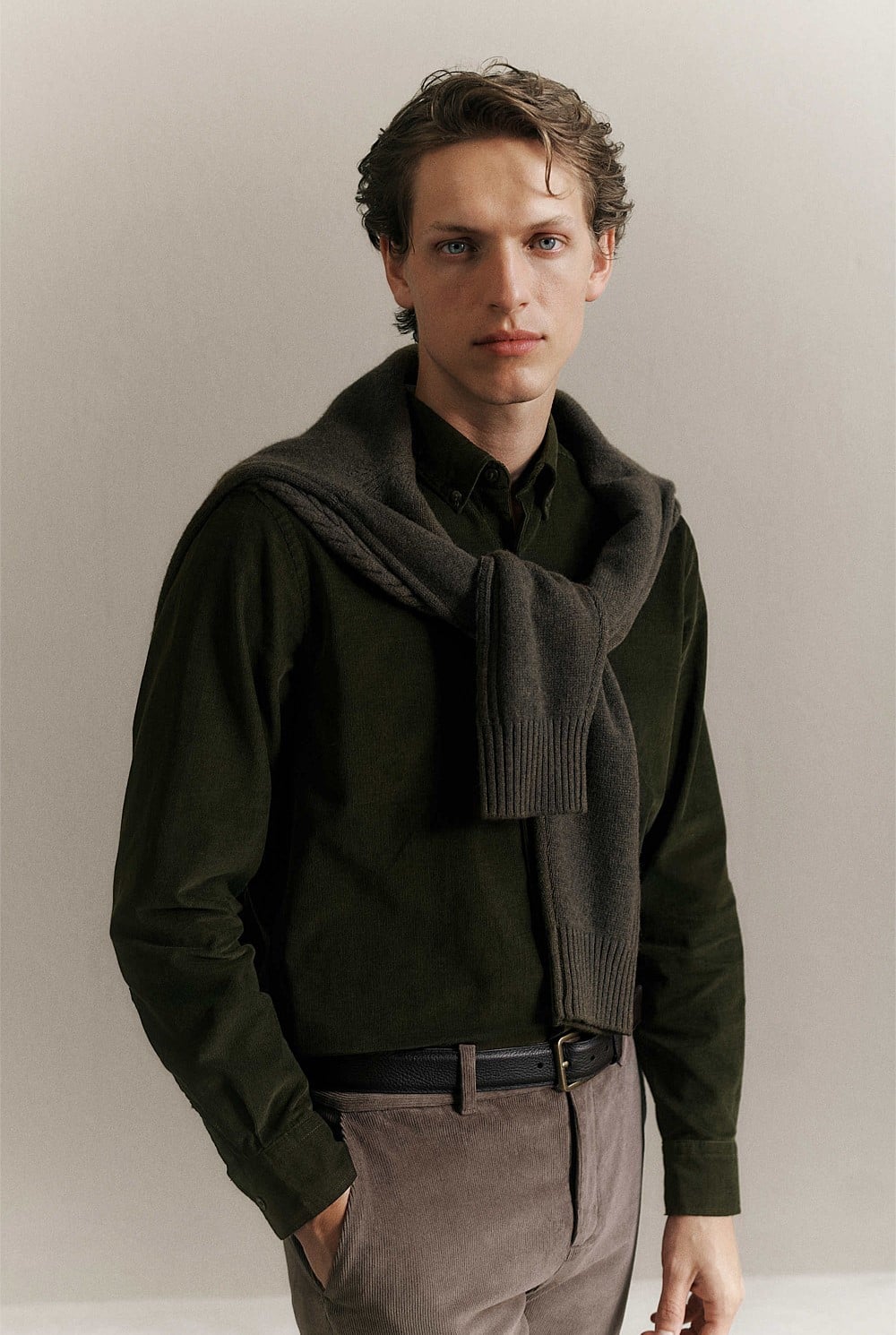 Regular Fit Cord Shirt