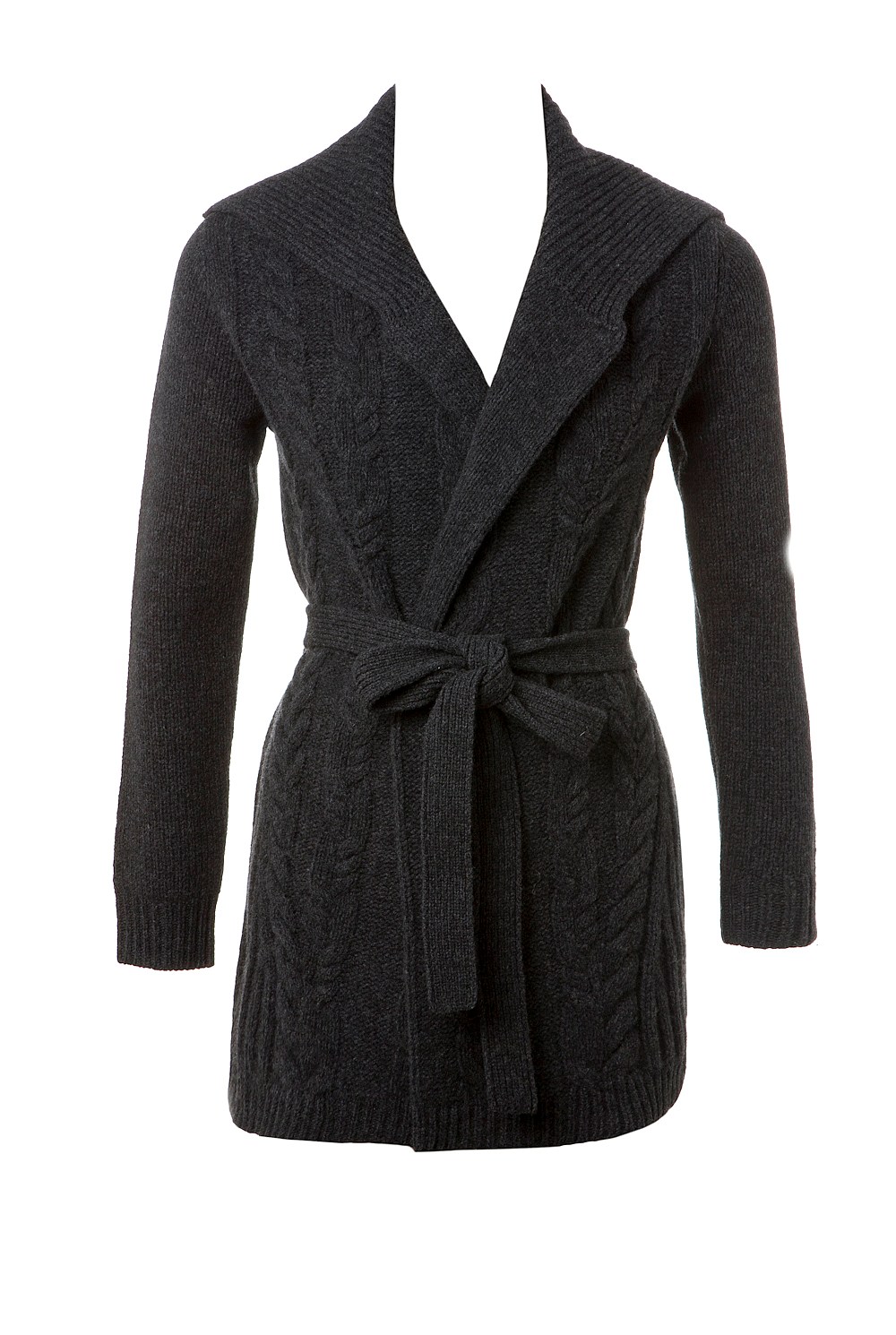 Long Cable Cardigan