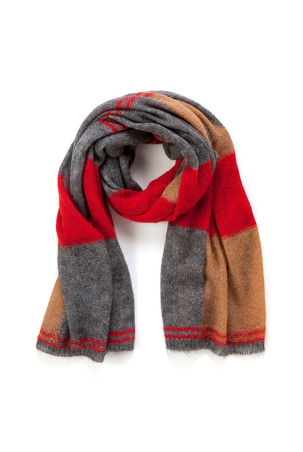 Mohair Check Wrap