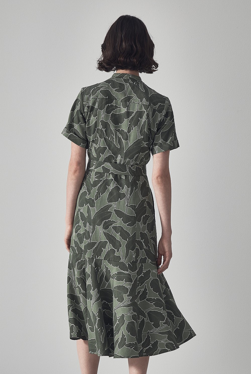 Frond Print Dress