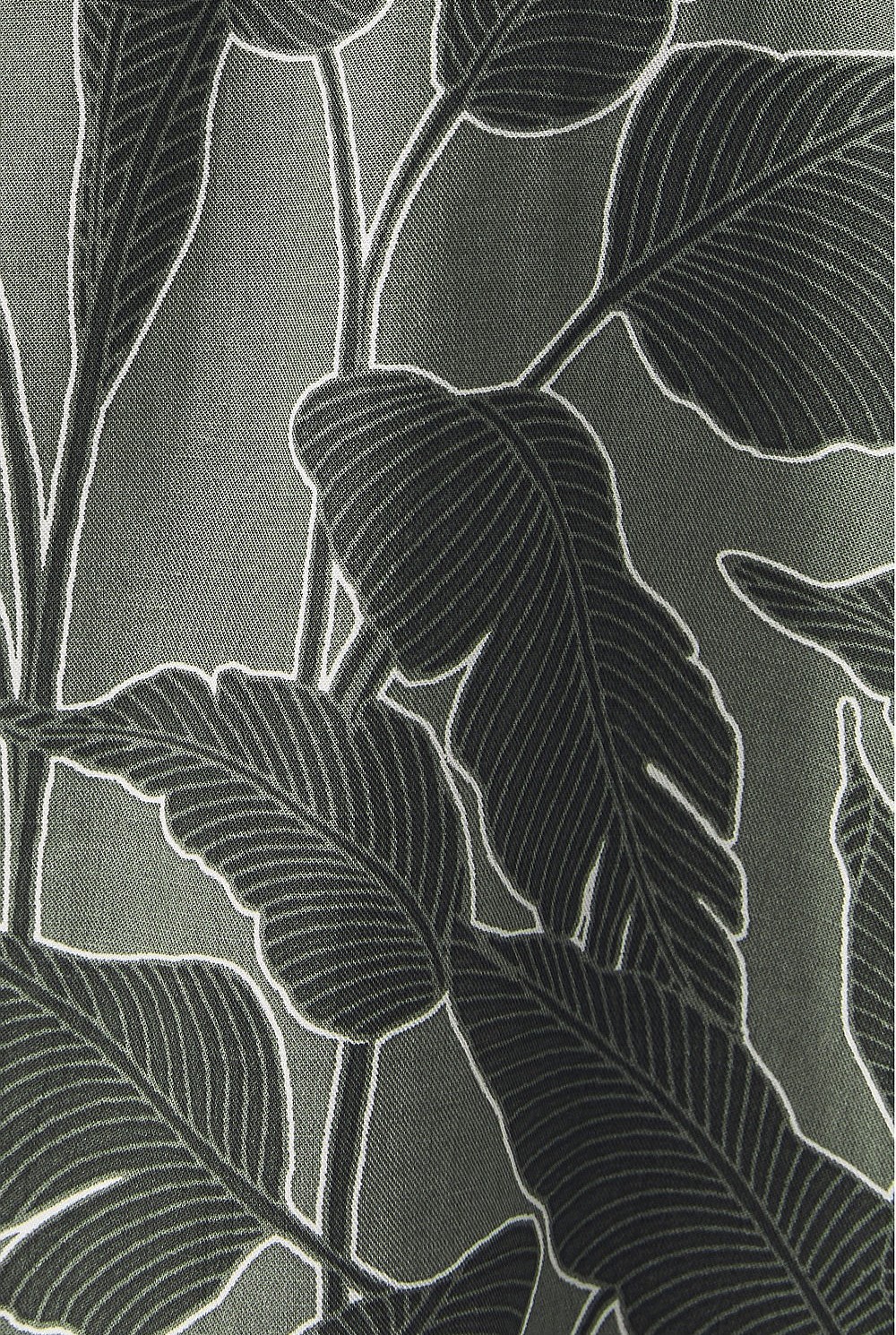 Frond Print Dress