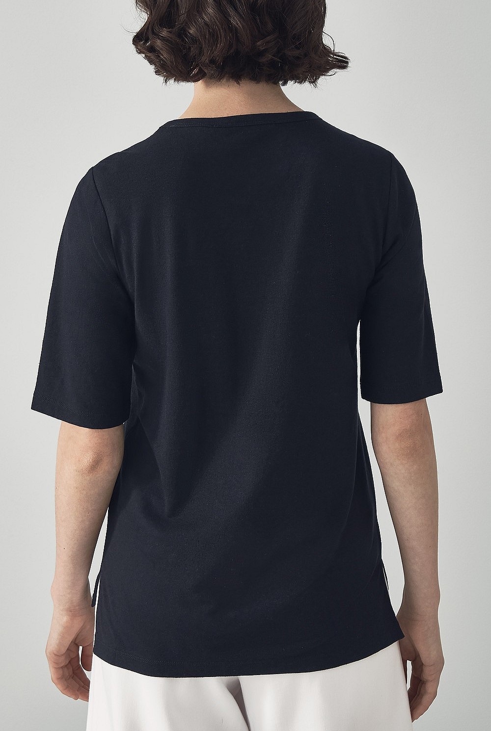 Linen Cotton 1/2 Sleeve T-Shirt