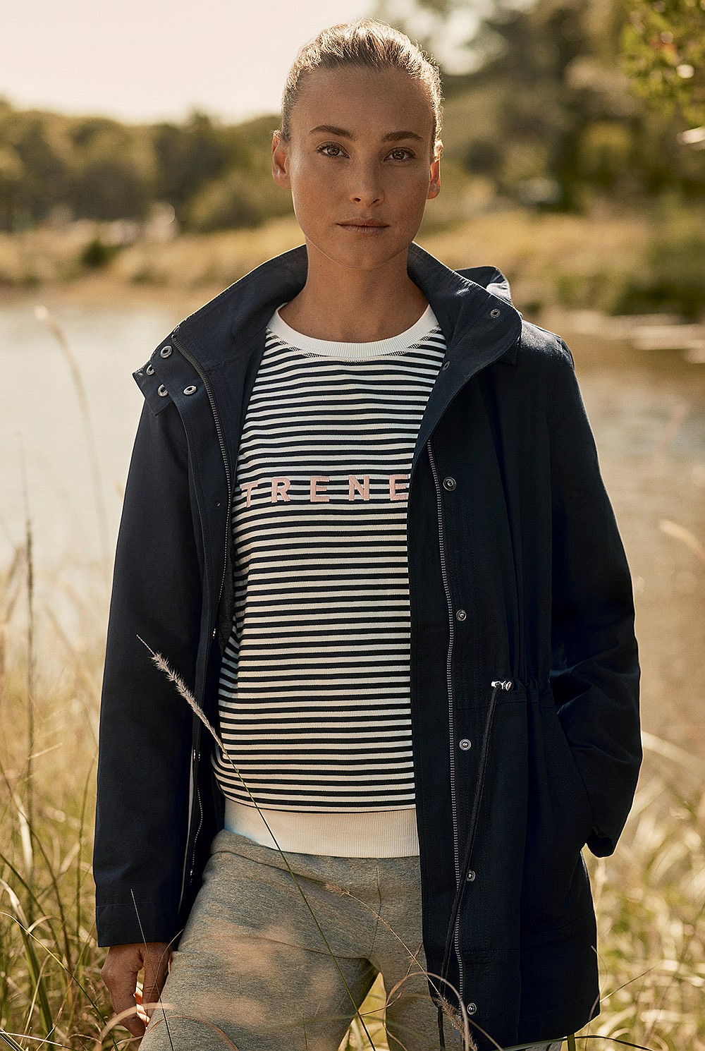 Australian Cotton Stripe Logo Sweat