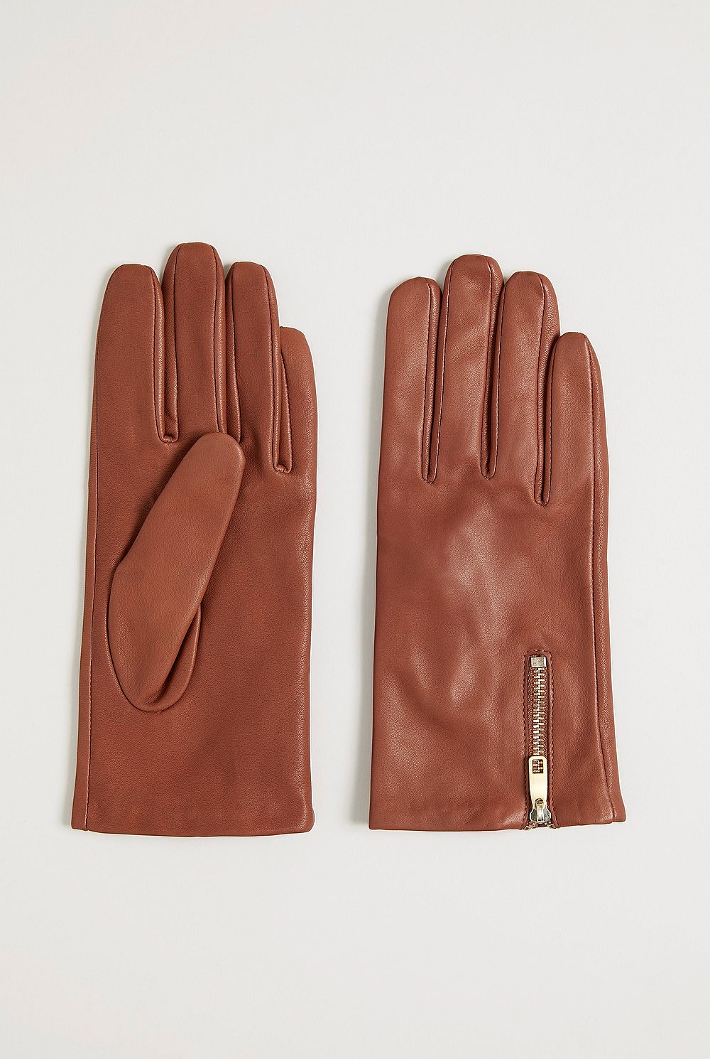 Leather Short Zip Glove