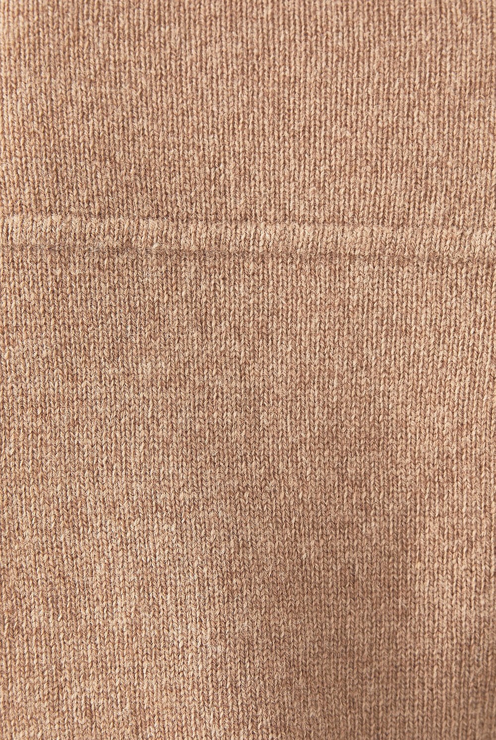 Wool V Neck Curve Hem Knit
