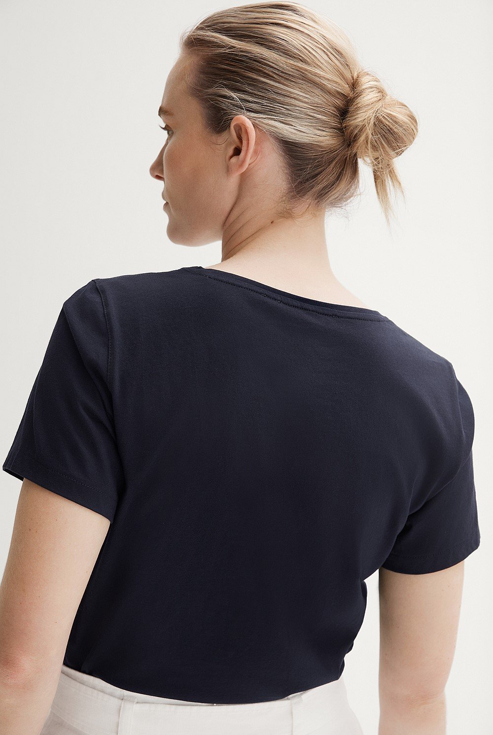 Pima Cotton V Neck T-shirt