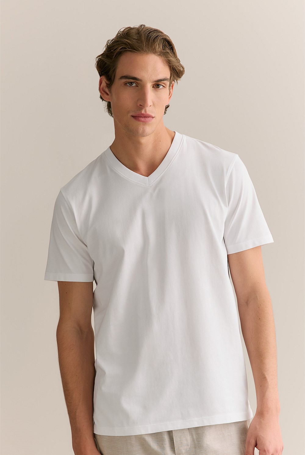 Organically Grown Cotton V Neck T-Shirt