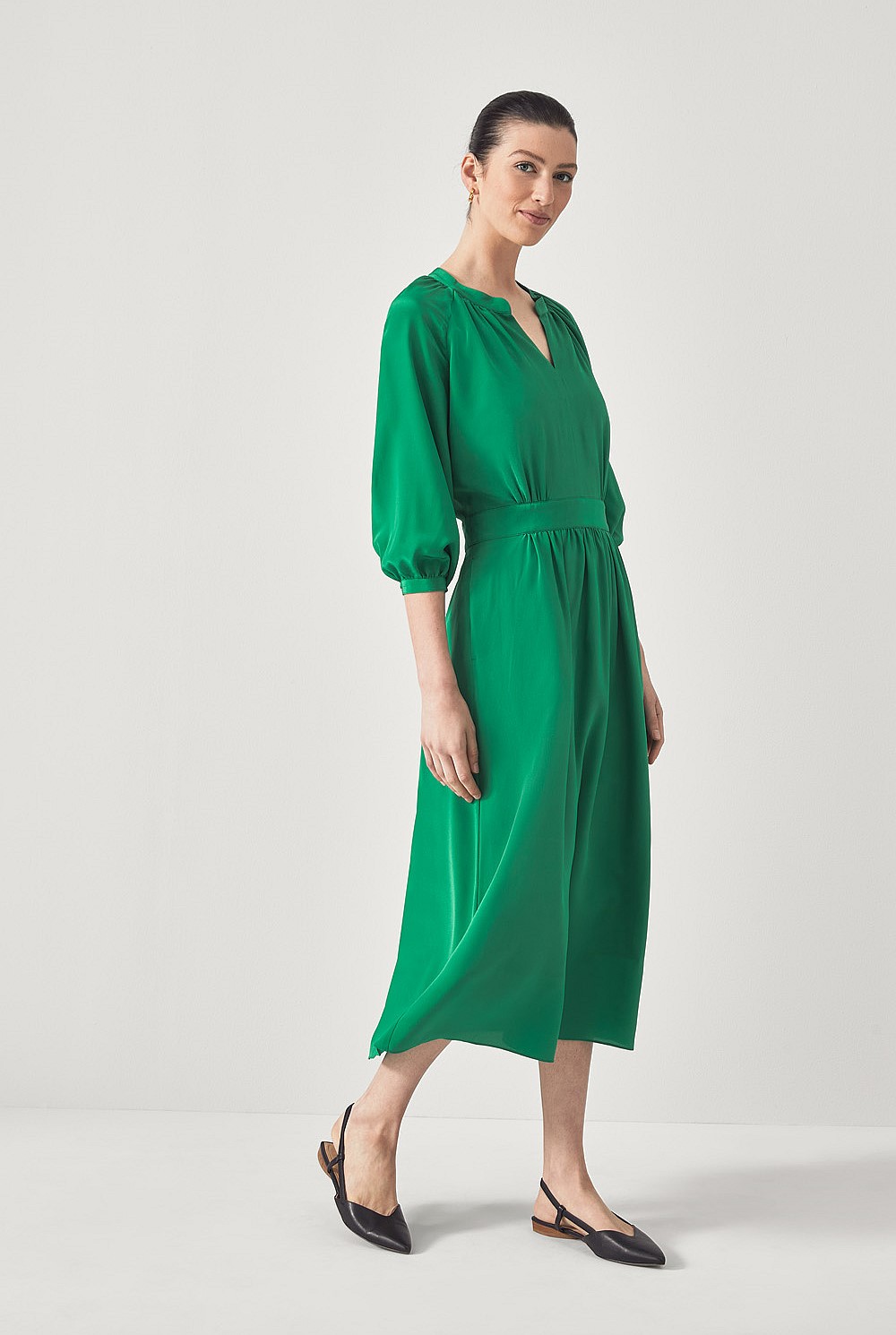 Silk Boho Sleeve Dress