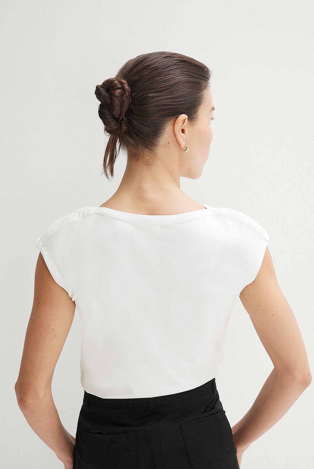 Organic Cotton Boat Neck T-shirt