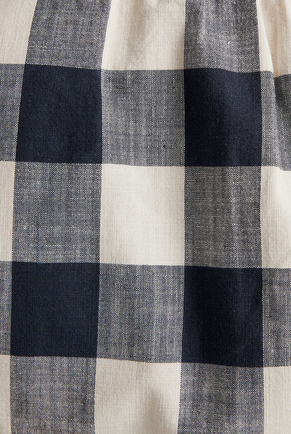 Gingham Cotton Yarn Dyed Boho Dress