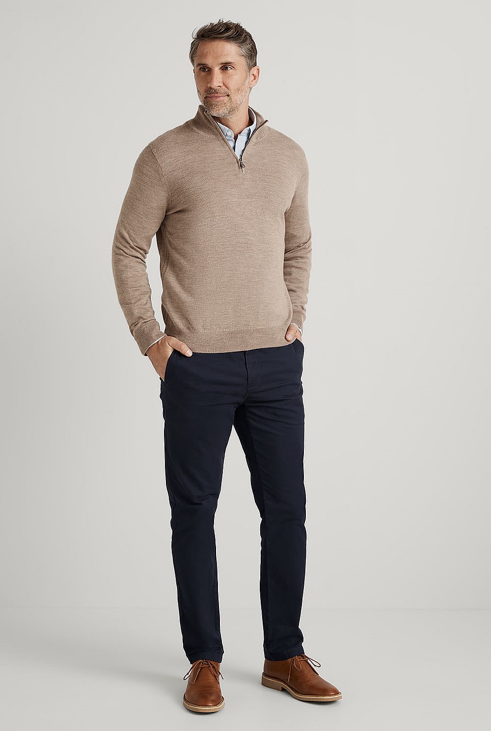 Merino Half Zip
