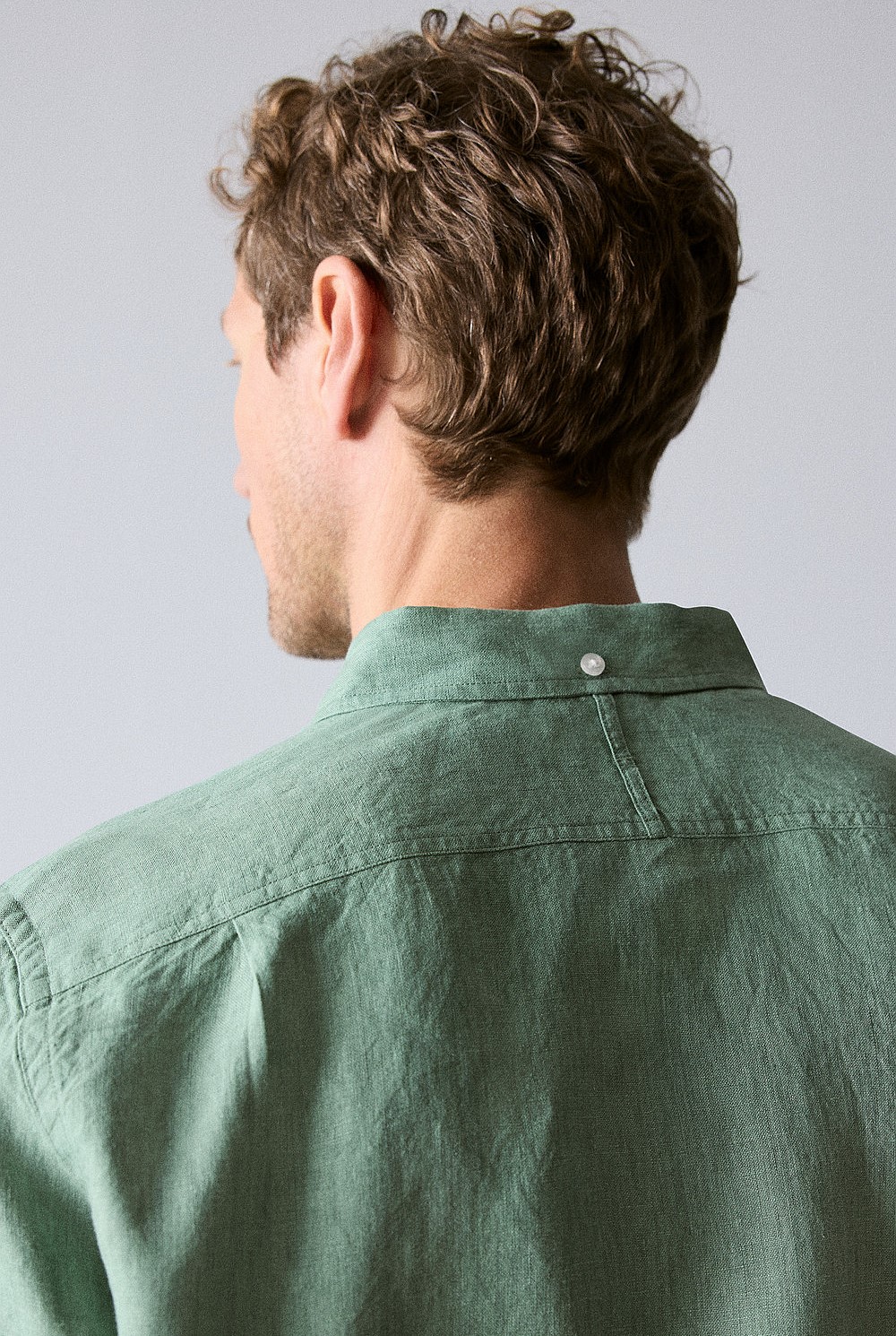 Regular Fit Delave Linen Long Sleeve Shirt