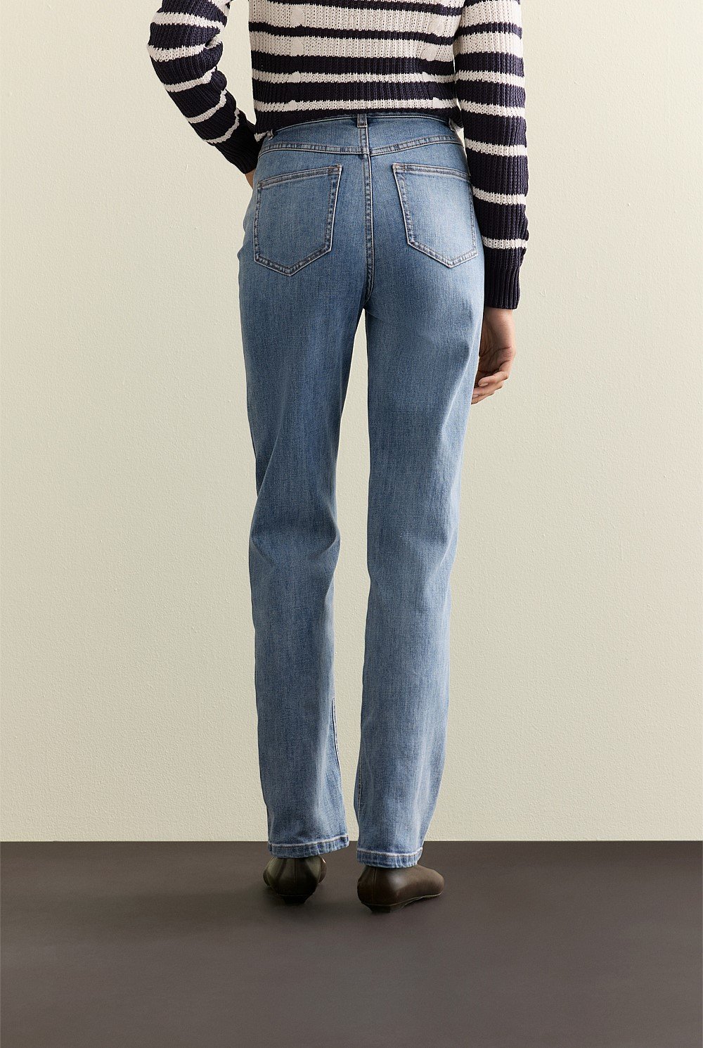 High Rise Straight Leg Jean