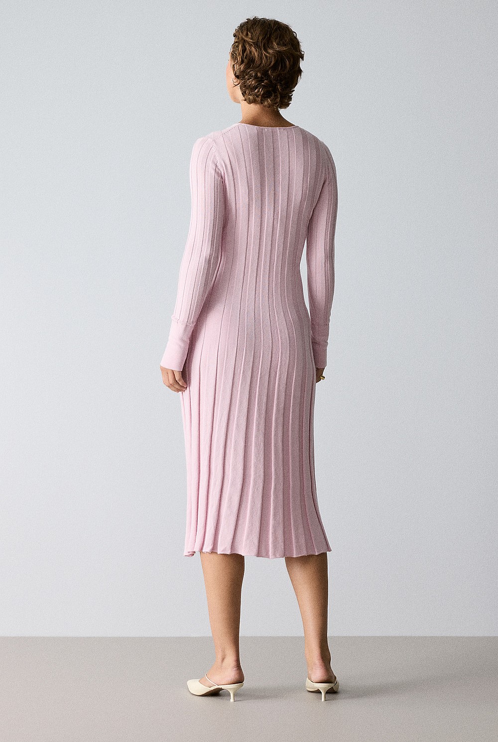 Sunray Wrap Knit Dress