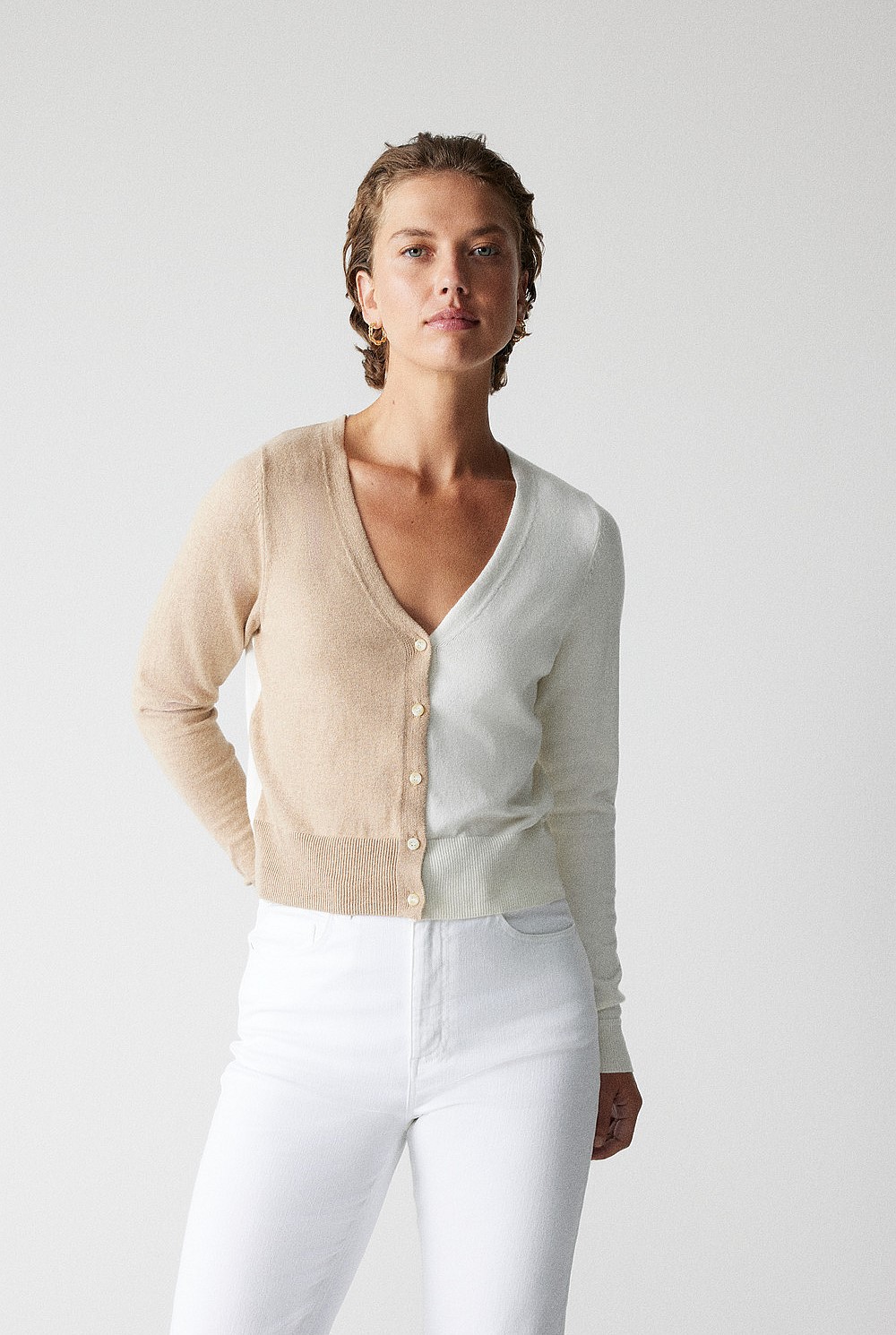 Colour Block Cardigan
