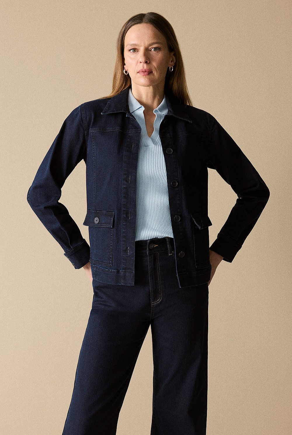 Pocket Detail Denim Jacket
