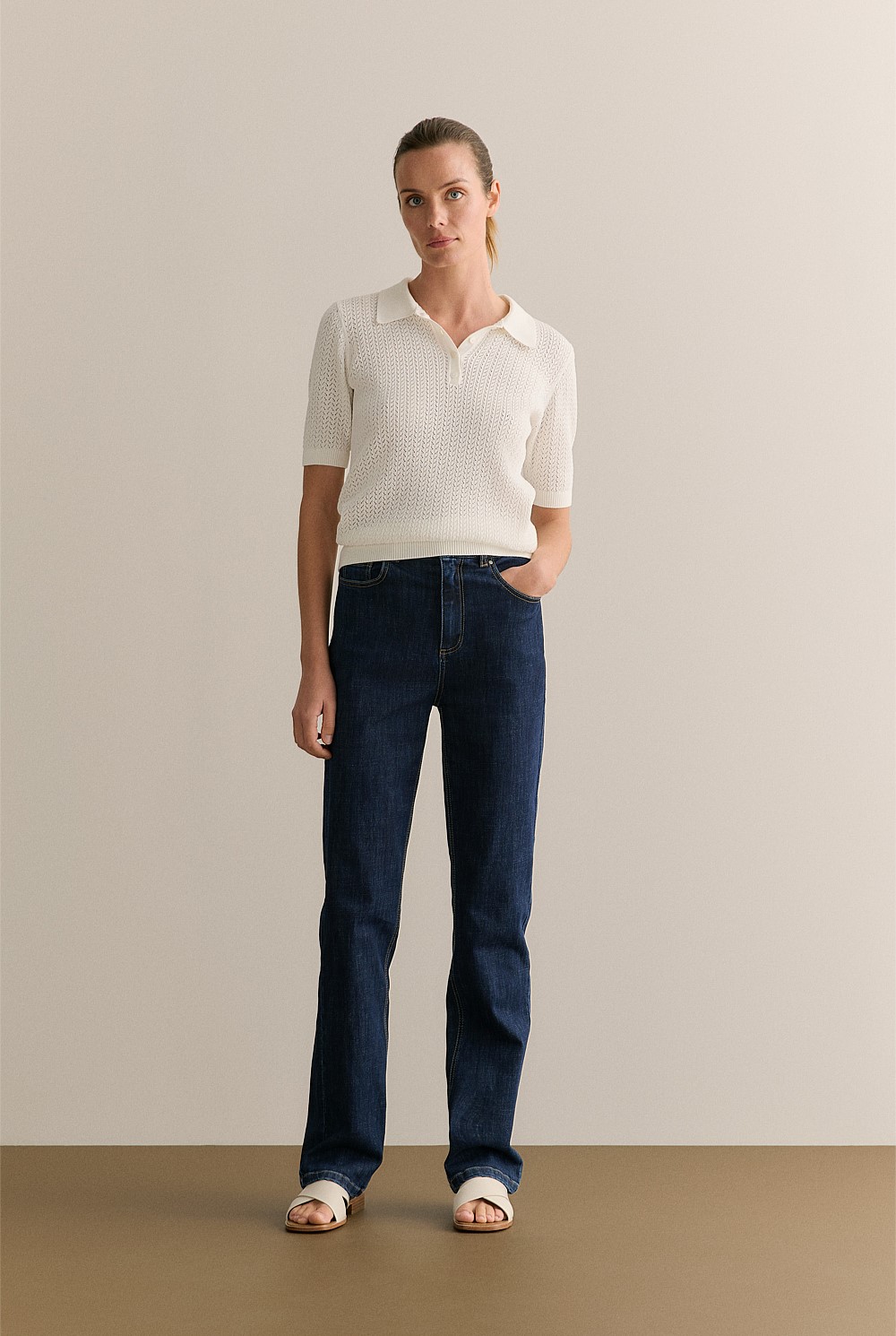 High Rise Straight Leg Jean