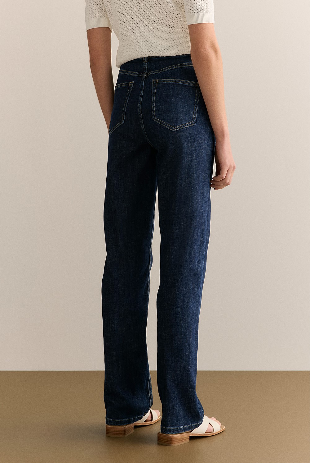 High Rise Straight Leg Jean