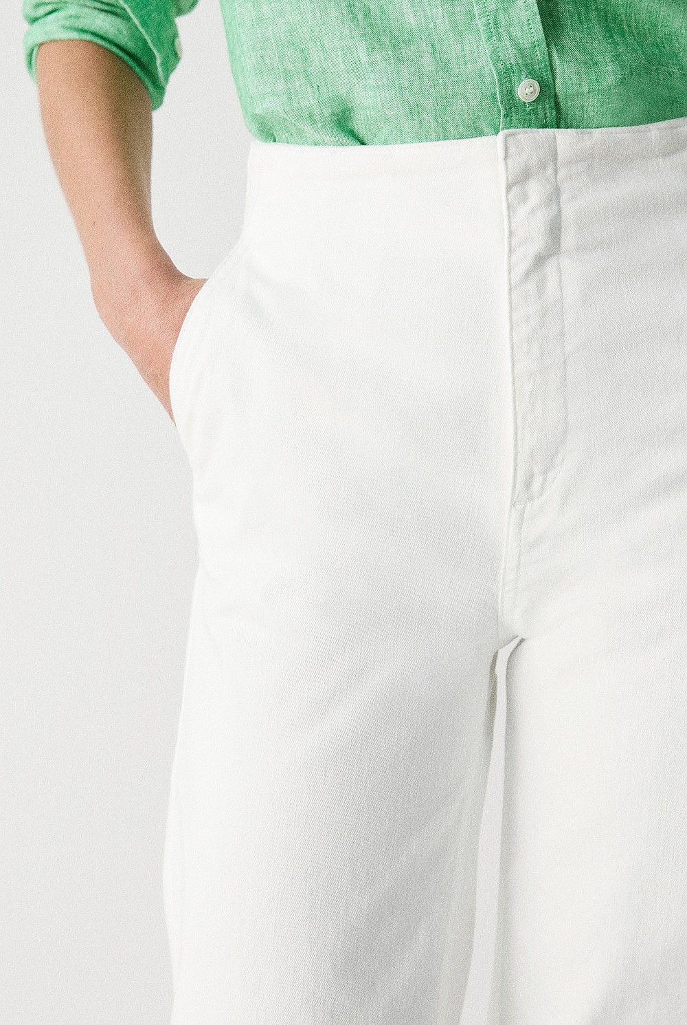 Denim Wide Leg Pant