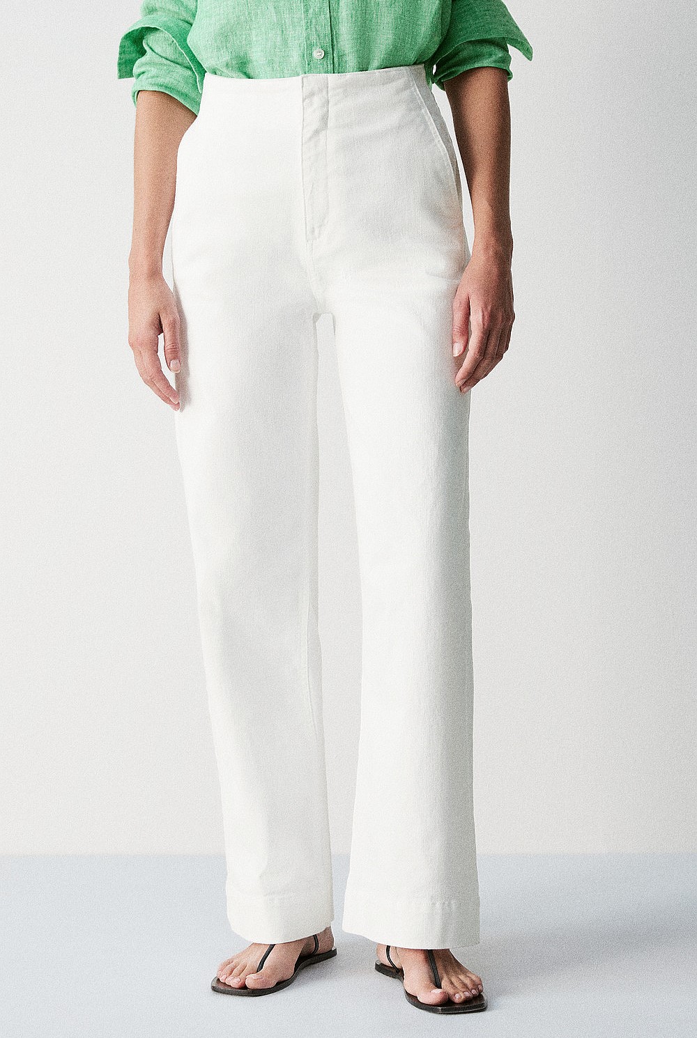 Denim Wide Leg Pant
