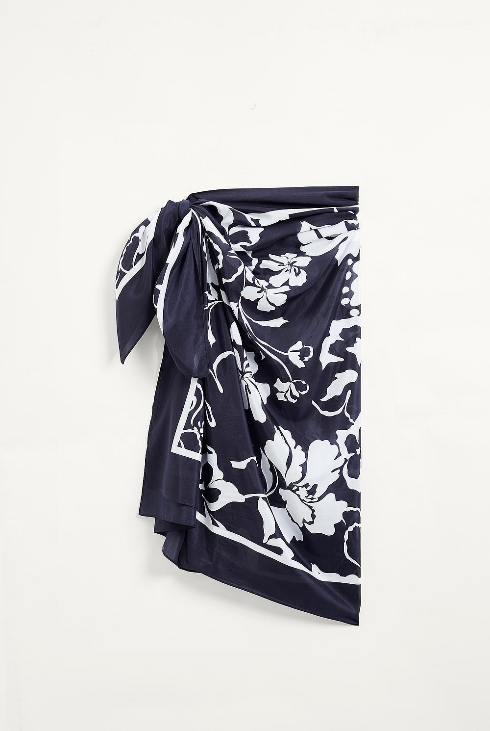 Cotton Silk Floral Sarong