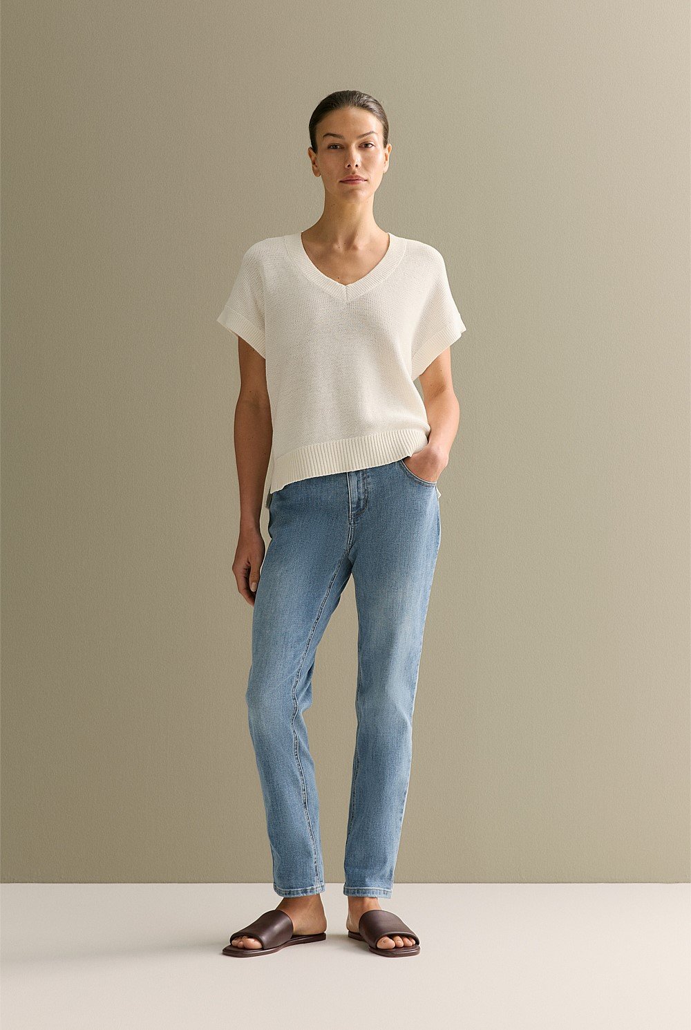 Australian Cotton Blend Boyfriend Jean