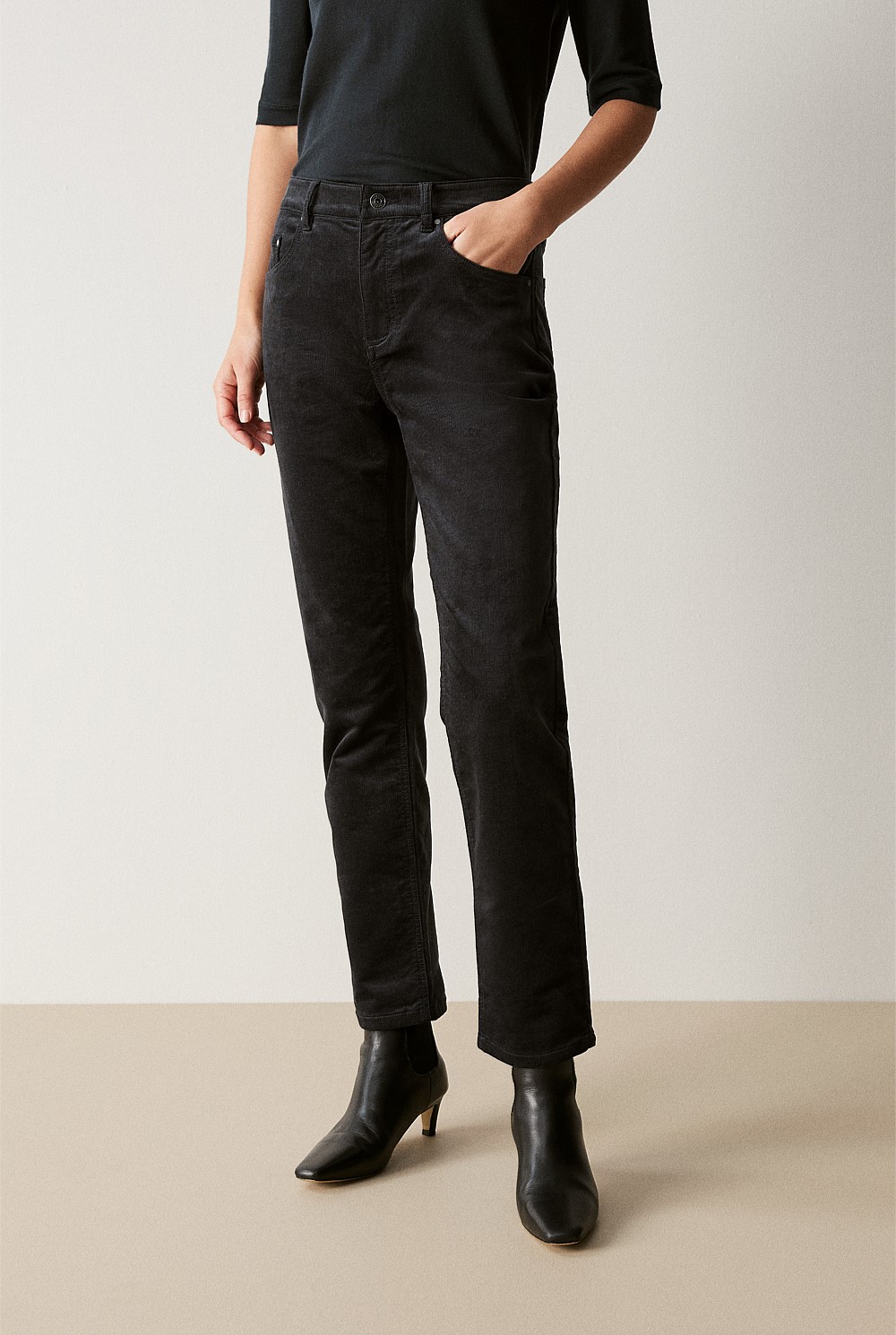 Corduroy Five Pocket Boyfriend Pant