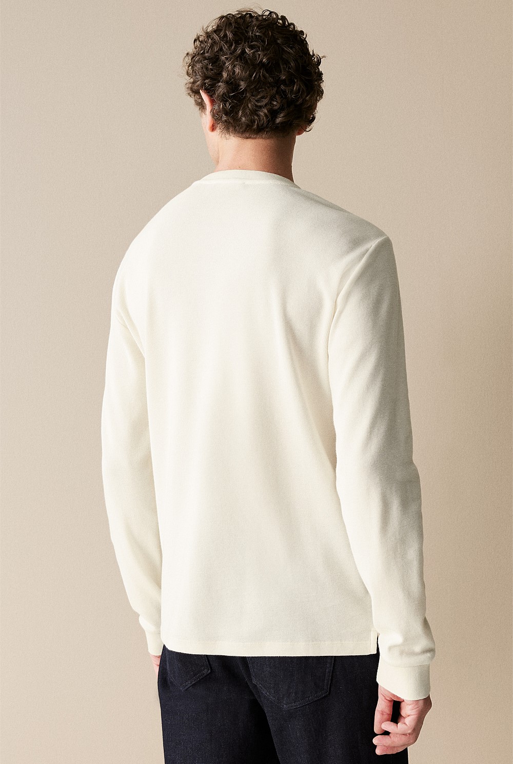 Australian Cotton Waffle Henley