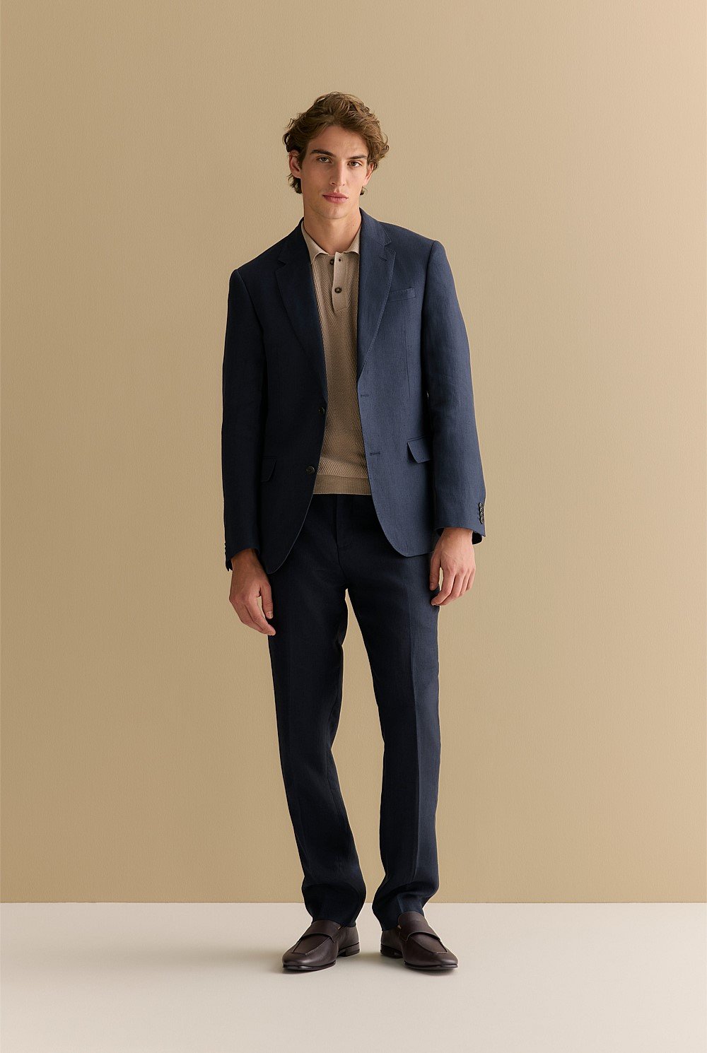 Regular Fit Belgian Linen Blazer