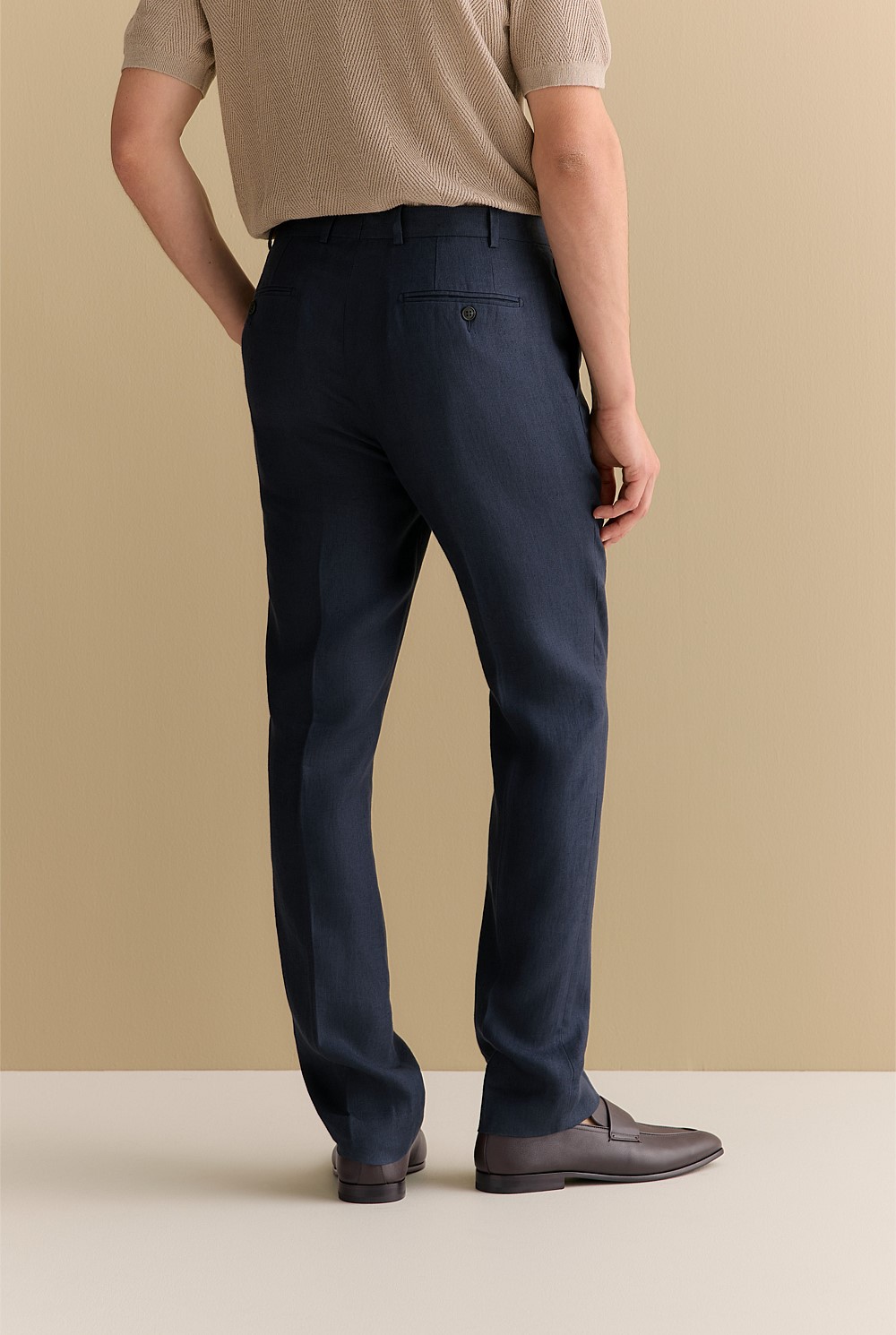 Regular Fit Belgian Linen Pant