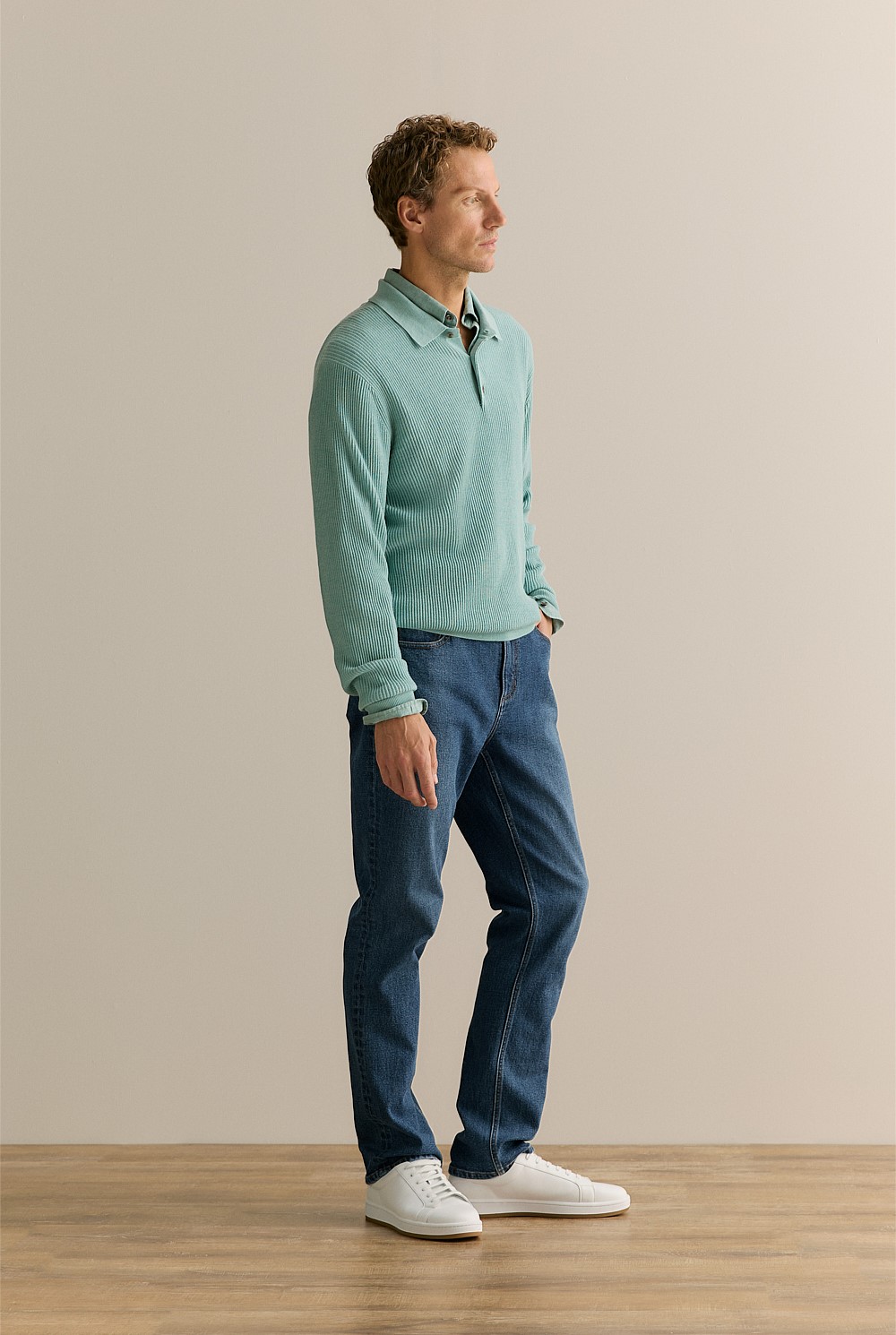 Regular Fit Delave Linen Long Sleeve Shirt