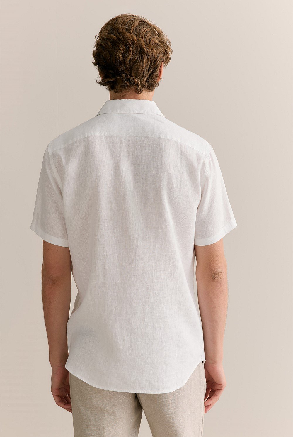 Regular Fit Linen Short Sleeve Shirt