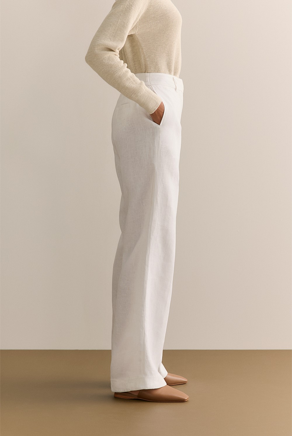 Linen Wide Leg Pant