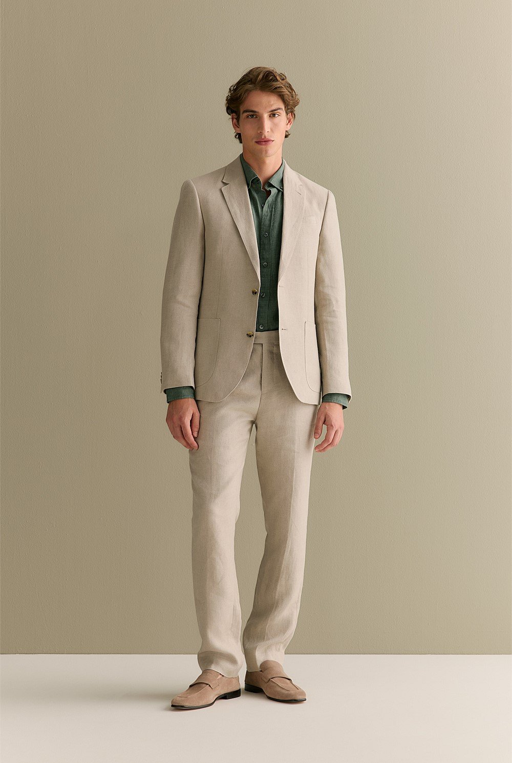 Regular Fit Belgian Linen Blazer