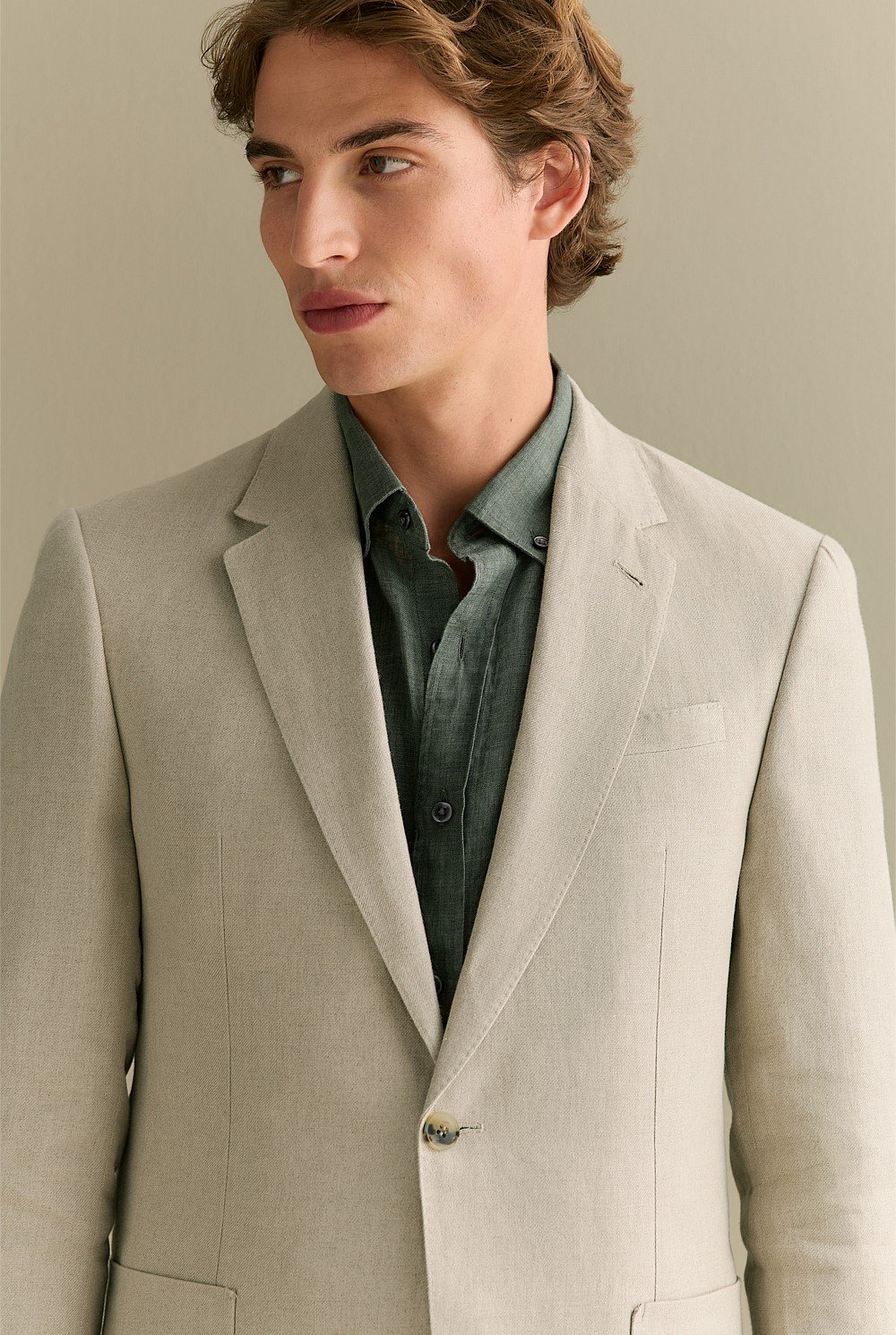 Regular Fit Belgian Linen Blazer