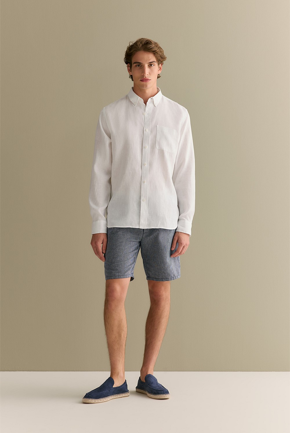 Regular Fit Classic Linen Shirt