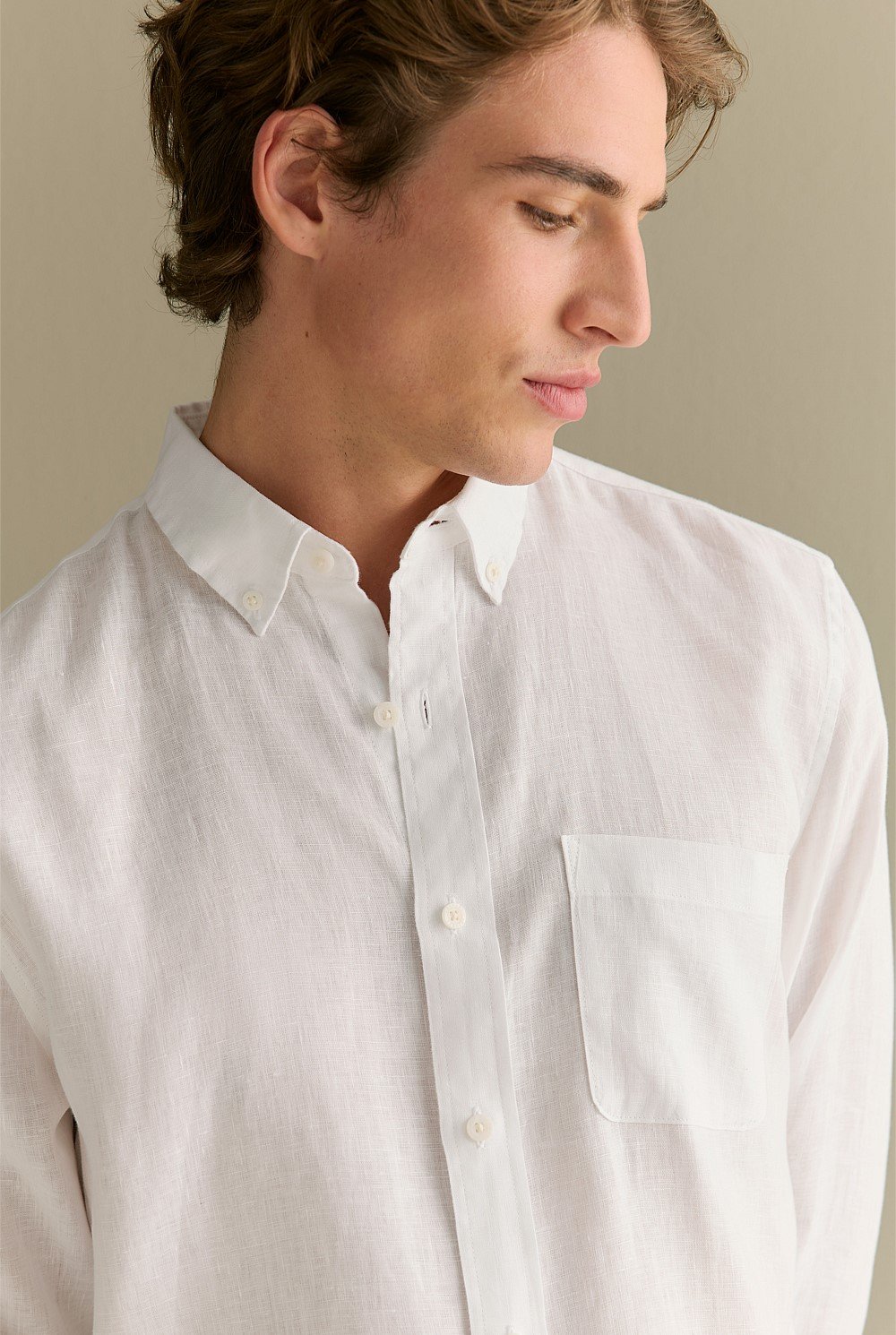 Regular Fit Classic Linen Shirt