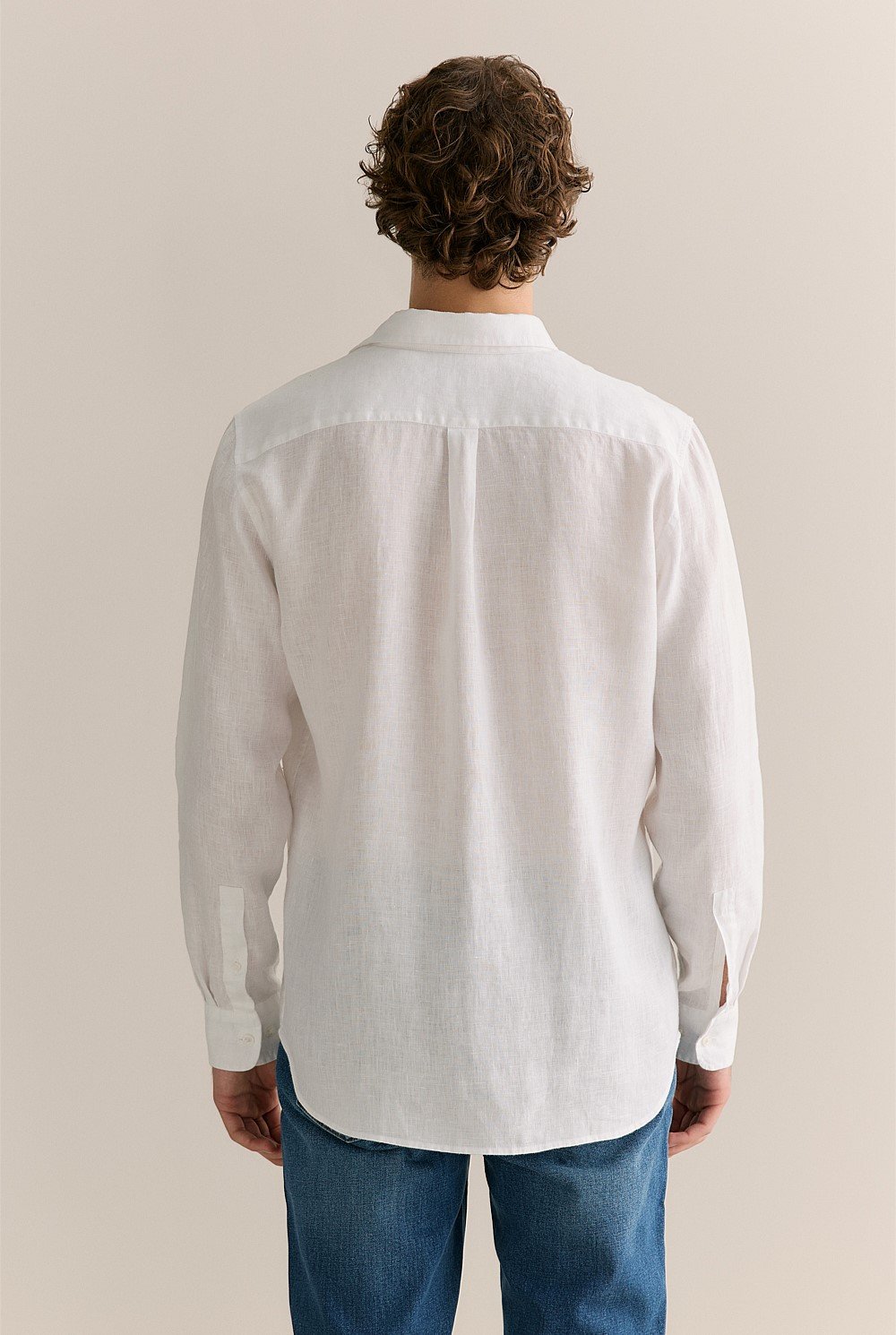 Regular Fit Linen Long Sleeve Shirt