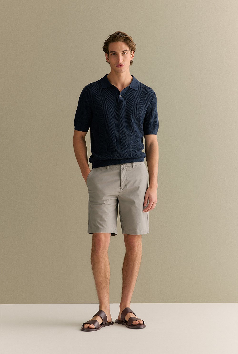 Cotton Twill Chino Short