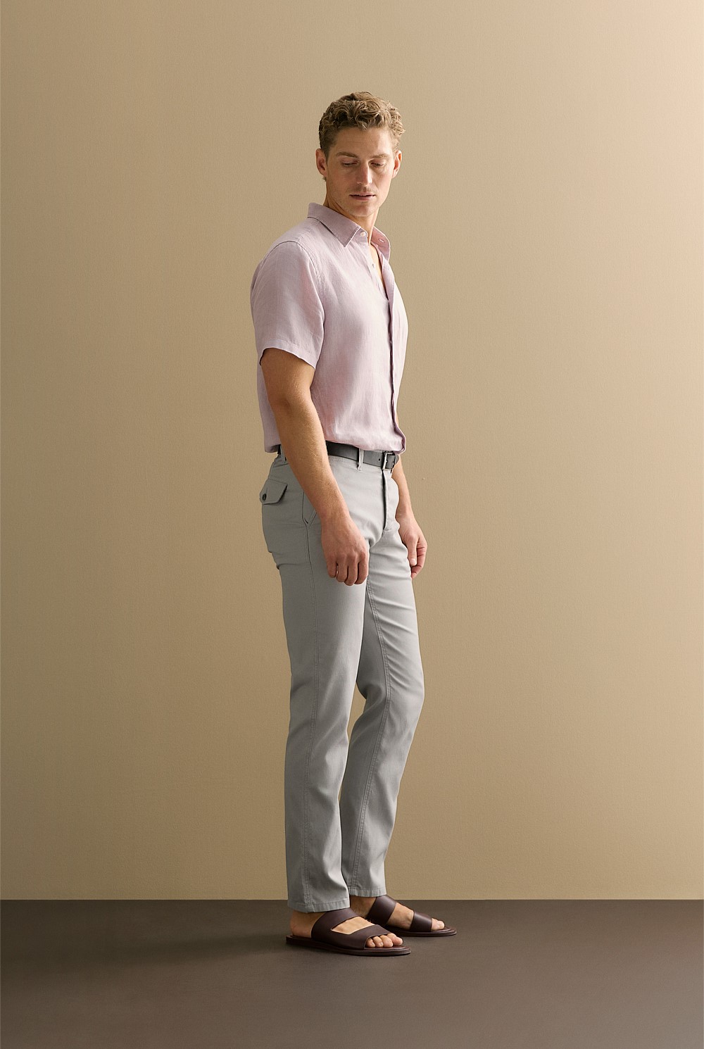 Stretch Cotton Dobby Pant