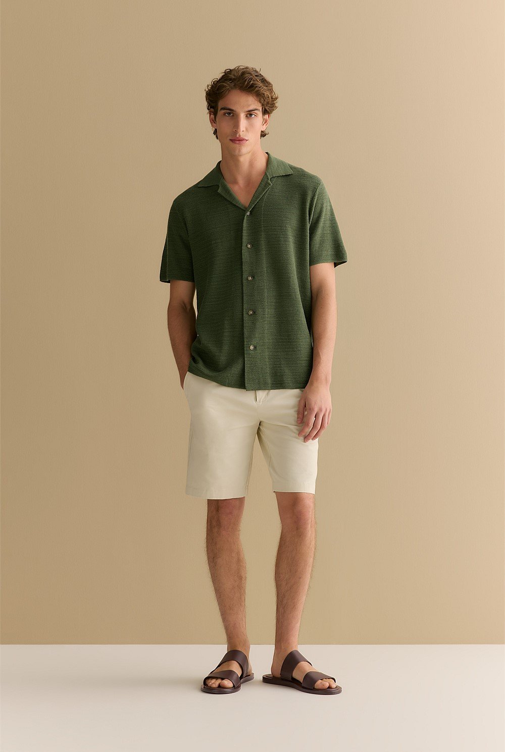 Cotton Twill Chino Short