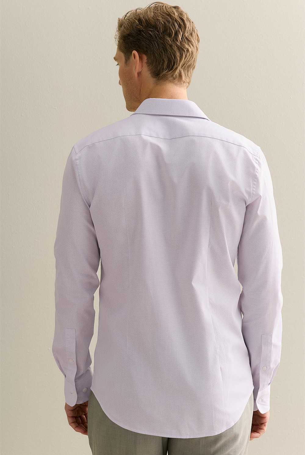 Tailored Fit Yarn Dyed Cotton Smart Shirt