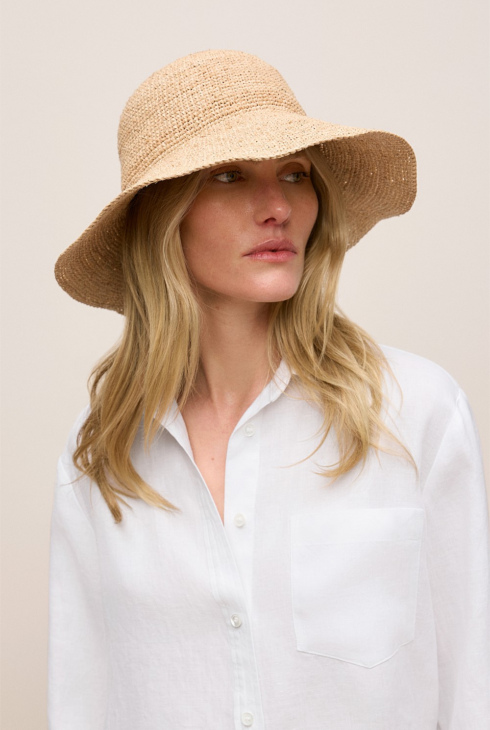 Audrey Raffia Sun Hat