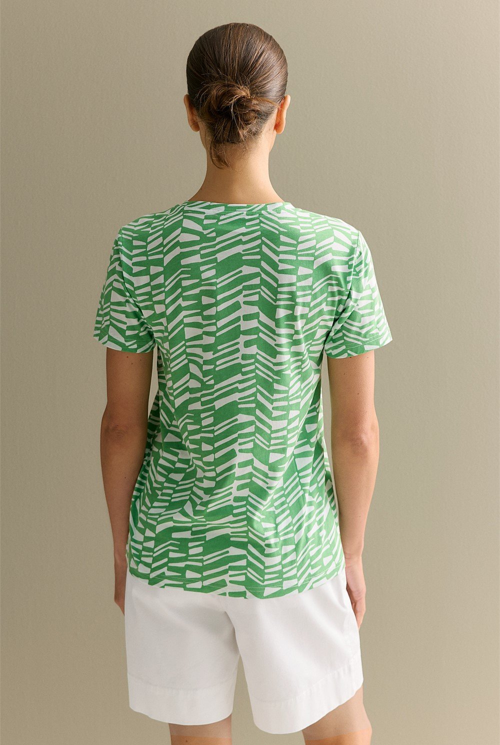 Australian Cotton Abstract Geo T-shirt