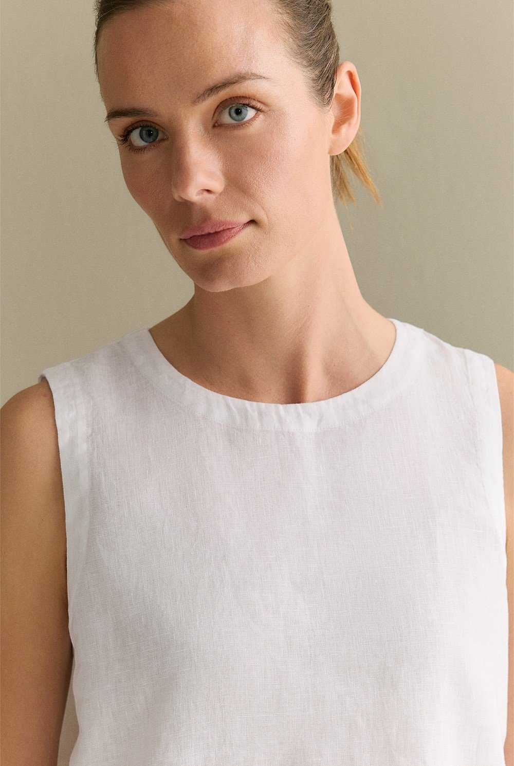 Linen Shell Tank