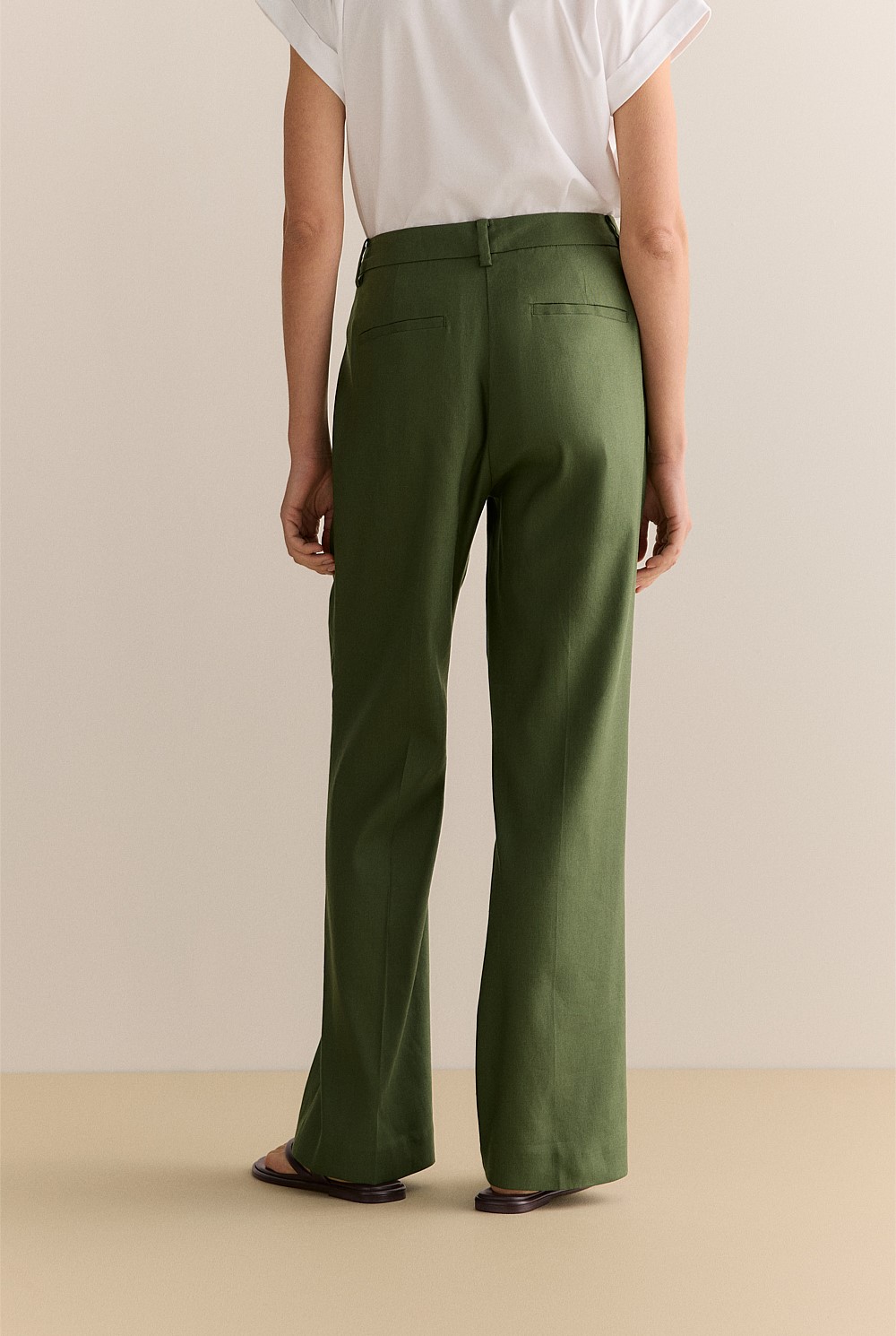 Linen Blend Twill Smart Pant